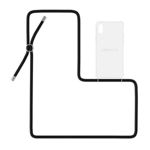 Urbany's, Urbany's Urbany's Necklace Case iPhone X/XS Night, Urbany's Necklace Case iPhone X/XS Night Owl Transparent