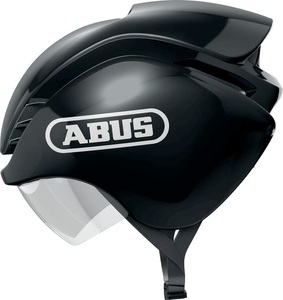 ABUS, ABUS GameChanger TRI Helm schwarz 2022 L | 59-62cm Triathlon Helme, ABUS Velohelm GameChanger TRI - Shiny Black (Grösse: L (58-61 cm))