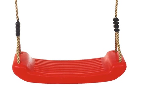 undefined, Schaukelsitz Rot, Schaukelsitz mit Seil Kunststoff Rot | 2.5 m