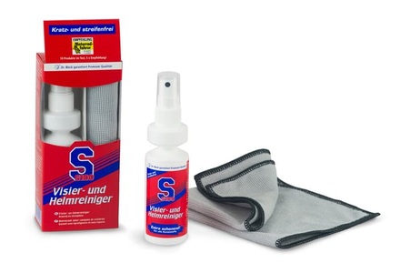 S100, S100 Visier- und Helmreiniger mit Mikrofasertuch 100ml, 