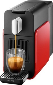 Delizio, Delizio Brava Glossy Red Kapselmaschine, DELIZIO Brava Glossy Red Portionensystem Delizio ? Delizio Maschine/Delizio Kaffeemaschine ? Rot