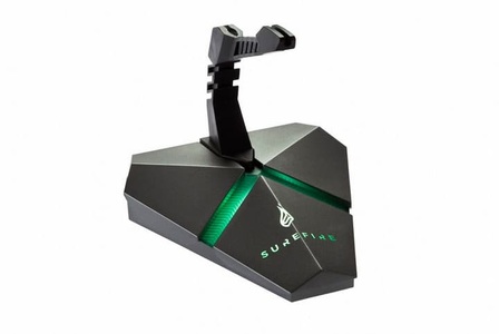 Surefire Gaming, Surefire Gaming Axis 3 Port USB 3.1 Gen 1-Hub mit eingebautem SD-Kartenleser Grau, Rot, SUREFIRE Mouse Bungee Hub 48814 Axis Gaming
