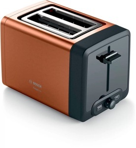 undefined, Bosch Haushalt TAT4P429DE Toaster Kupfer, Kompakt Toaster, DesignLine, Kupfer, TAT4P429DE
