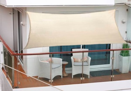 Viereck 270 x 140 cm Sonnensegel