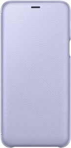 Samsung, Samsung Galaxy A6 Plus (2018) Flip Wallet Cover Tasche Violett (EF-WA605CVEGWW), Samsung - Wallet, Wallet Cover Galaxy A6 Plus, Grau