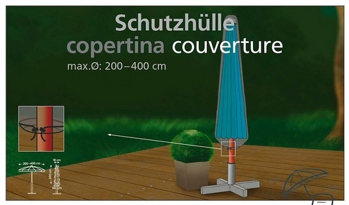 BE´O, Beo Hülle für Sonnenschirme 200 - 400 cm Schutzhülle, 