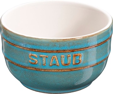 STAUB, Keramik Ramequin rund, 2er Set, antik-türkis, 8 cm, Keramik Ramequin rund, 2er Set, antik-türkis, 8cm