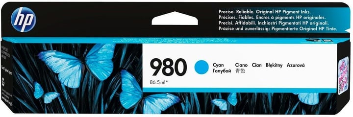 Hp, Original Tintenpatrone cyan HP No. 980, D8J07A, Hewlett Packard Tintenpatrone, blau, No.980, D8J07A, (6'600 Seiten)