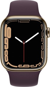 Apple, Apple Watch Series 7 GPS + Cellular 41mm Gold Sport Band Smartwatch, Apple Watch Series 7 GPS 41mm Uhren Unisex