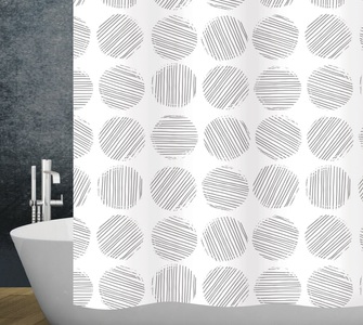 Diaqua, diaqua Duschvorhang Giotto, Diaqua - Duschvorhang Textil Giotto, 180X240CM, Multicolor