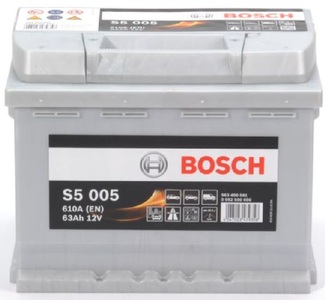 BOSCH - (Automotive Aftermarket), BOSCH - Batterie, BOSCH, Fahrzeugbatterie, Starterbatterie Bosch 12V/63Ah/610A LxBxH 242x175x190mm/S:0, AUTO & BIKE, 0 092 S50 050 S5 005