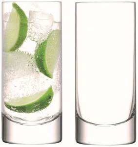 LSA International, 2er Set Bar Longdrink Glas 420ml Klar, Longdrinkglas BAR