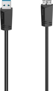 HAMA, HAMA 200626 - Micro-USB-Kabel (Schwarz), 