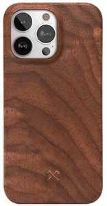 WOODCESSORIES, Woodcessories - iPhone 13 Pro EcoCase Slim Echt Holz Hülle Walnuss FSC Zertifiziert (ECO525) - Dunkelbraun, 