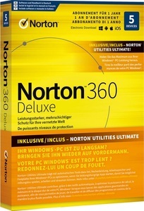Norton, Norton 360 Deluxe + Utilities Ultimate for 5 Devices Physisch (Box), Norton Norton 360 Deluxe inkl. Utilities Ultimate Box, 5 Dev., 1yr
