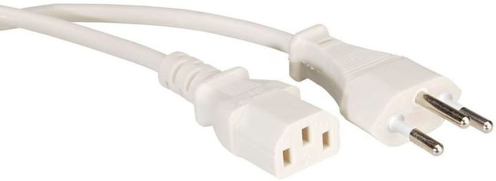 Elektromaterial, Elektromaterial Netzkabel 1.8 m, VALUE Netzkabel T12 auf C13, weiß, 1,8 m