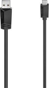HAMA, Hama USB-Kabel; USB-A-Stecker - USB-C-Stecker; USB 2.0; 0;75 m Kabel, 