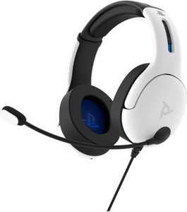 Pdp, PDP LVL50 - Gaming Headset (Schwarz/Weiss), PDP LVL50 Wired Headset, white, for PS4/PS5-EU, 051-099-EU-WH