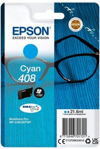 Epson, Epson 408 - Cyan - original - Tintenpatrone, EPSON Tintenpatrone 408XL cyan T09K24010 WF-C4810DTWF 1700 Seiten