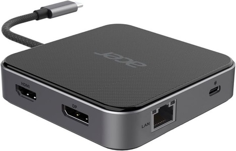 Acer, Acer Usb-C Multi Display hub Dongle 7-in-1 Dockingstation, Acer Dockingstation USB-C Dock Multi Display Hub 8K Dongle 7-in-1