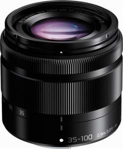 Panasonic, Panasonic Lumix G 35-100mm F4-5.6 schwarz Objektiv, Panasonic Zoomobjektiv Lumix G 35-100mm F/4.0-5.6 OIS MFT