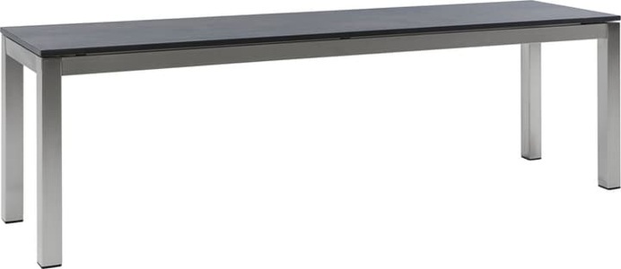 undefined, LOCARNO, 140 cm, Gestell Edelstahl, Platte HPL Gartenbank, LOCARNO, 140 cm, Gestell Edelstahl, Platte HPL Sitzbank