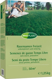 Mioplant, Mioplant Rasensamen Freizeit, 50 m2, 