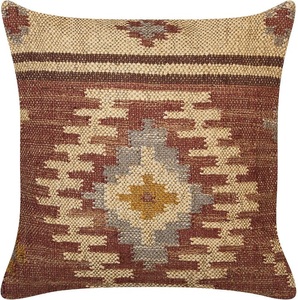 Beliani, Dekokissen aus Jute Boho BEEL Dekokissen aus Jute Boho BEEL, Beliani - Dekokissen aus Jute Boho BEEL, S/M, Erdbraun