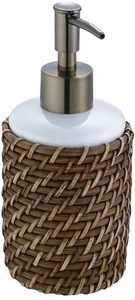 Diaqua, Seifenspender Hampton weiss, rattan, diaqua® Seifensp. Hampton weiss/rattan