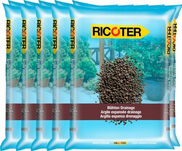 RICOTER, Ricoter Blähton Drainage, 10 x 25 l, Ricoter Blähton Drainage, 10 x 25 l