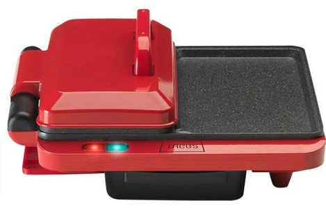 Trebs, Trebs Multigrill 3in1 1000W Rott Kontaktgrill, 