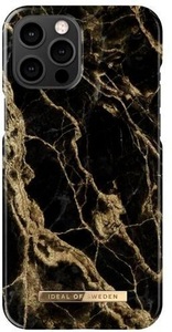 Apple, iDeal of Sweden - iPhone 12 Pro Max Hardcase Hülle - Golden Smoke Marble, 