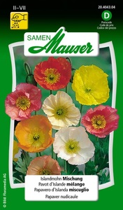 Samen Mauser, Samen Mauser Islandmohn Mischung Blumensamen, Samen Mauser Islandmohn Mischung Blumensamen