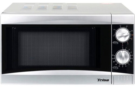 TRISA, Trisa Micro Plus - Mikrowelle mit Grillfunktion (Silber), Trisa Micro Plus Mikrowelle Silber