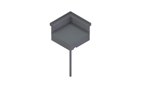 Forge Adour, Forge Adour Modul Winkel Küchenmodul, Forge Adour Eckteil SAAF NG Schwarz/Grau