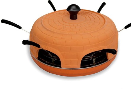 Ohmex, Ohmex Piz-1600 - Ofen für Mini-Pizzas (Ton/Schwarz), Ohmex PIZ 1600 Pizza Party Set