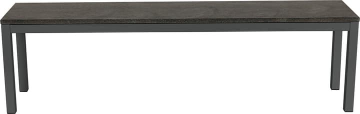 undefined, LOCARNO, 160 cm, Gestell Anthrazit, Platte Granit Gartenbank, 