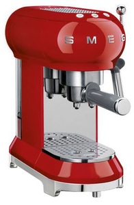 SMEG, Smeg 50´s Retro Kolbenmaschine, Smeg 50's Retro Style - Espressomaschine (Rot)