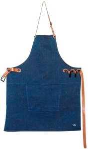 DUTCHDELUXES, Küchenschürze Grillen / Denim - Dutchdeluxes blau en textil, Küchenschürze textil blau Grillen / Denim - Dutchdeluxes blau en textil