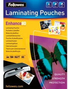 Fellowes, Fellowes Laminating Pouches A4 100Pcs - Blatt (Weiss), FELLOWES Schutzfolie »Laminierfolie«