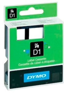 Dymo, Schriftband DYMO D1 40910 Bandfarbe: Transparent Schriftfarbe:Schwarz 9 mm 7 m, Dymo Schriftband D1, schwarz/transparent, 9mm, 7m, S0720670