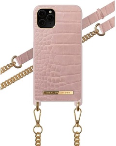 Apple, iDeal of Sweden - iPhone 11 Pro / Xs / X Necklace Case Hardcase Hülle + Handykette (IDNCSS20-I1958-211) - Misty Rose Croco, 