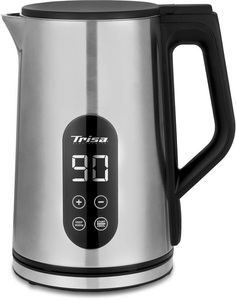 Trisa Electronics, Trisa Electronics Wasserkocher 'Digital Boil' 1.7L Edelstahl, Trisa Digital Boil Wasserkocher 1.7L Edelstahl