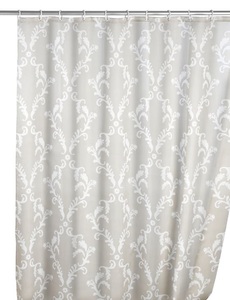 Wenko, Wenko - Anti-Schimmel Duschvorhang Baroque, Polyester, 180 x 200 cm, waschbar, 