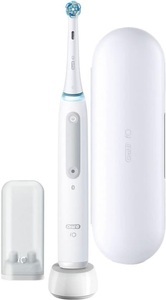 Braun, Oral-B iO Series 4, Elektrische Zahnbürste, Oral-B Mikrovibrationszahnbürste iO Series 4 mit Etui, Quite White