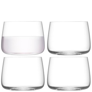 LSA International, 4er Set Metropolitan Stemless Glas 360ml klar, 4er Set Metropolitan Stemless Glas 360ml klar