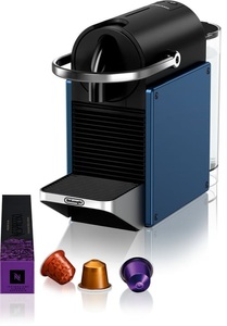 De Longhi, DE-LONGHI EN127.B PIXIE - Nespresso® Kaffeemaschine (Blau), DELONGHI NESPRESSO Kapselkaffeemaschine EN127.BL