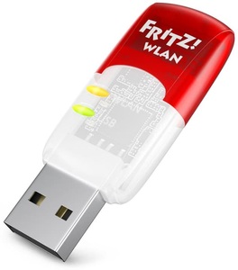 Fritz!, Fritz! AVM Fritz!wlan Stick AC 430 Mu-Mimo International Wlan USB-Stick, AVM FRITZ!WLAN Stick AC 430 MU-MIMO International - WiFi Adapter (Rot/Weiss)