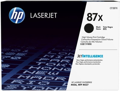Hp, Original Tonerpatrone schwarz HP No. 287X, CF287X, Hewlett Packard Toner, schwarz, No.87X, CF287X, (18'000 Seiten)