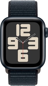 Apple, APPLE Watch SE (GPS + Cellular) 40 mm - Smartwatch (Stufenlos verstellbar, Textil (Carbon Neutral), Mitternacht/Mitternacht), 